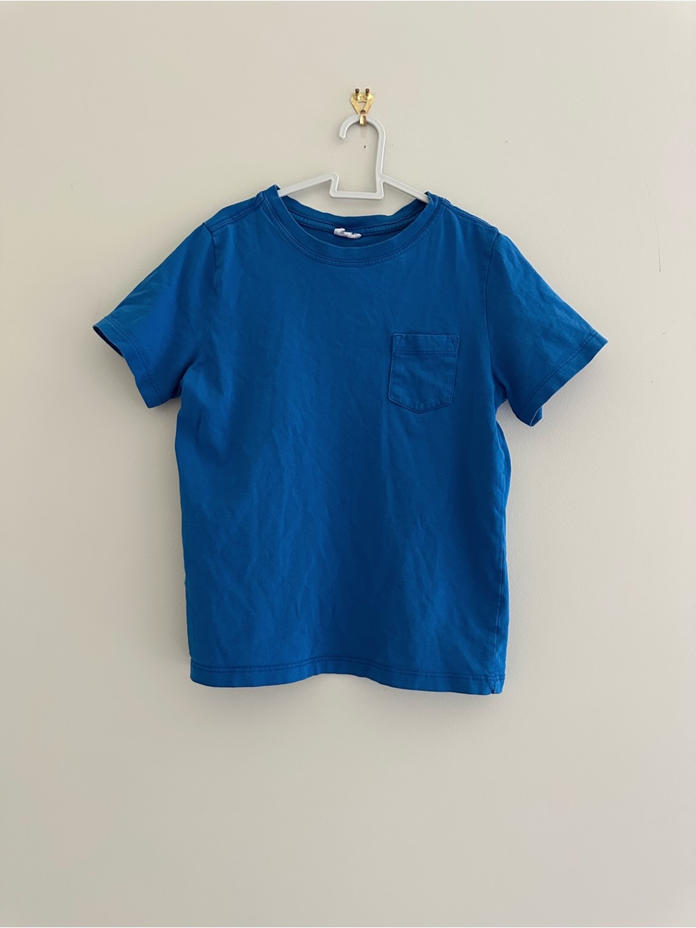 Hanna Andersson Kids Pocket T-Shirt, Size 6–7 / 120 cm, Blue